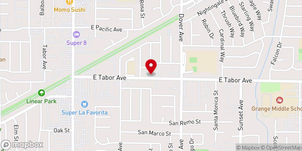 Map showing location of Bethel Community Church