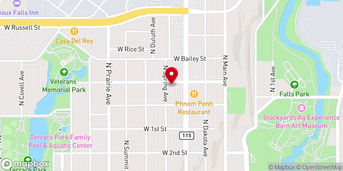 Map showing location of Restoration Baptist Church