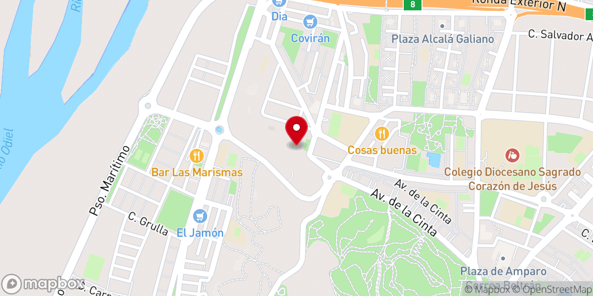 Map showing location of Convento de Nuestra Señora de la Cinta de Oblatas de Cristo Sacerdote