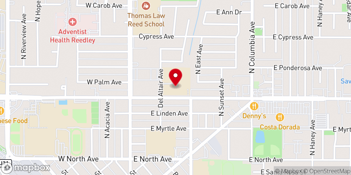 Map showing location of St. La Salle School