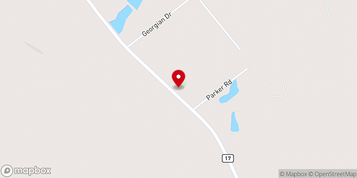Map showing location of Daniel Grove Church