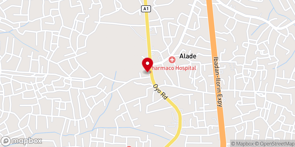 Map showing location of Mountain of Fire and Miracles Ministries