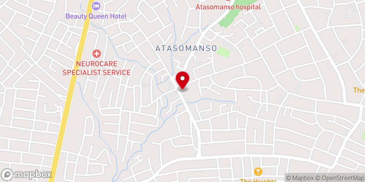 Map showing location of Atasemanso Church Of Pentecost