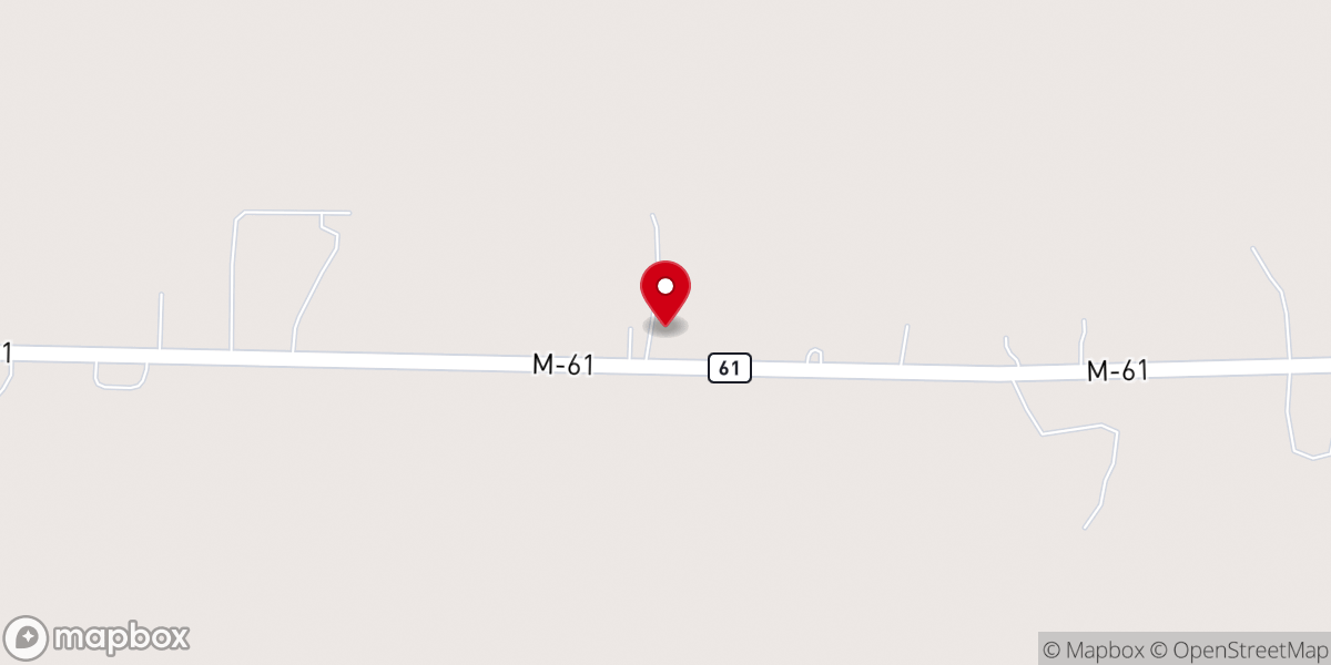 Map showing location of Gladwin Church of the Nazarene