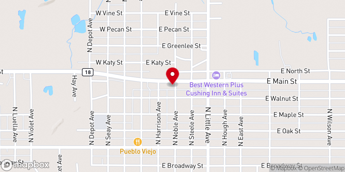 Map showing location of Bensu Asian Bistro