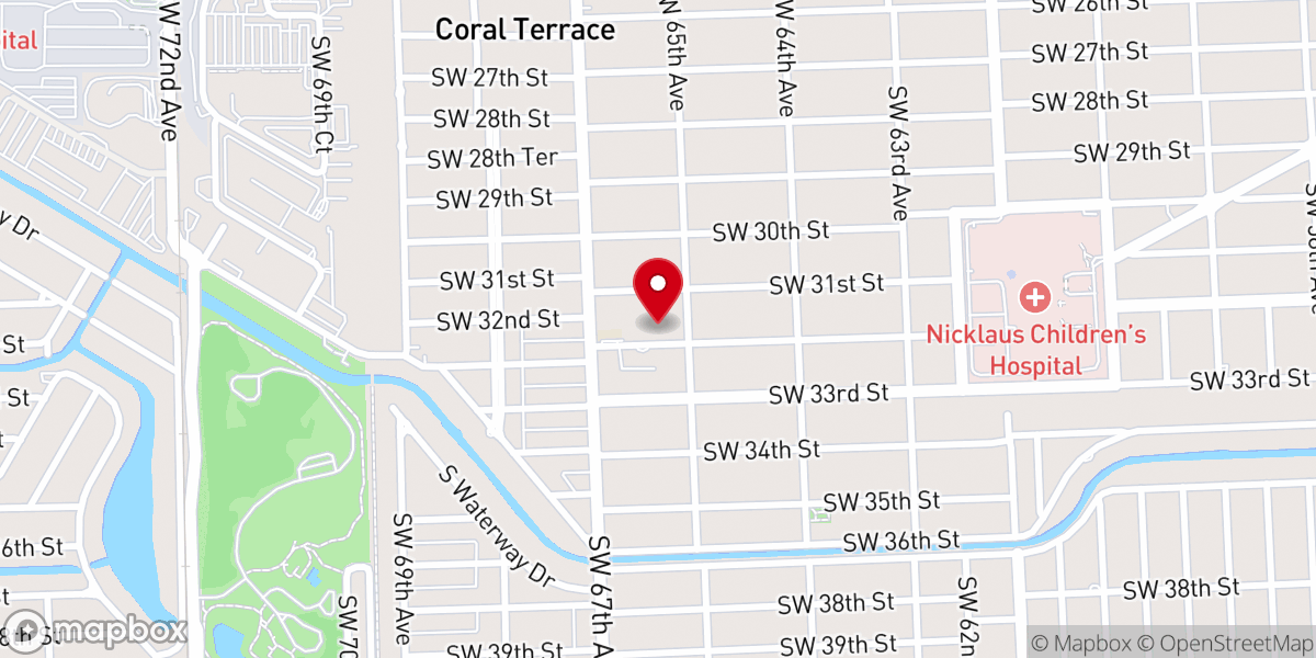Map showing location of St. Jude Hispanic Orthodox Chapel