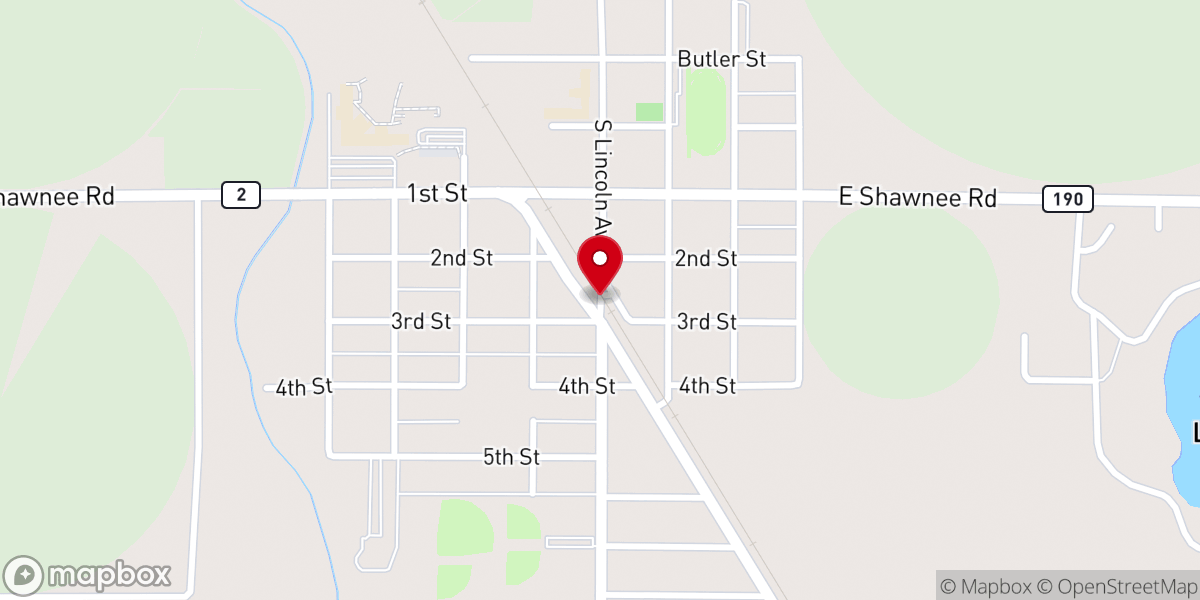 Map showing location of Primera Iglesia Bautista