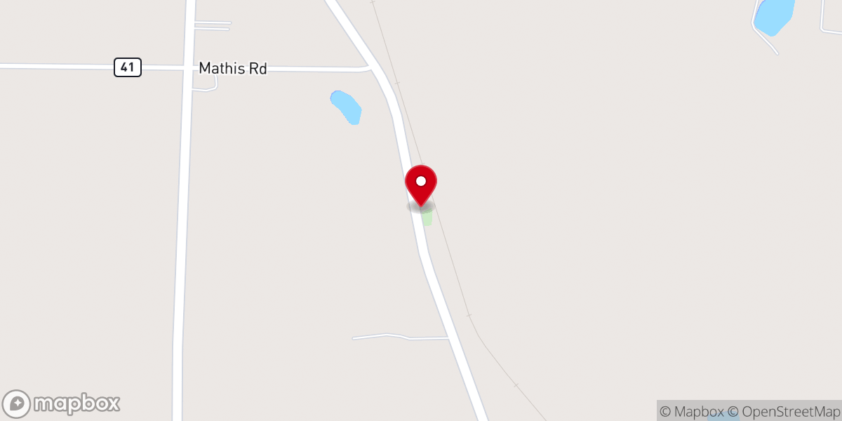 Map showing location of Zion Hope Baptist Church