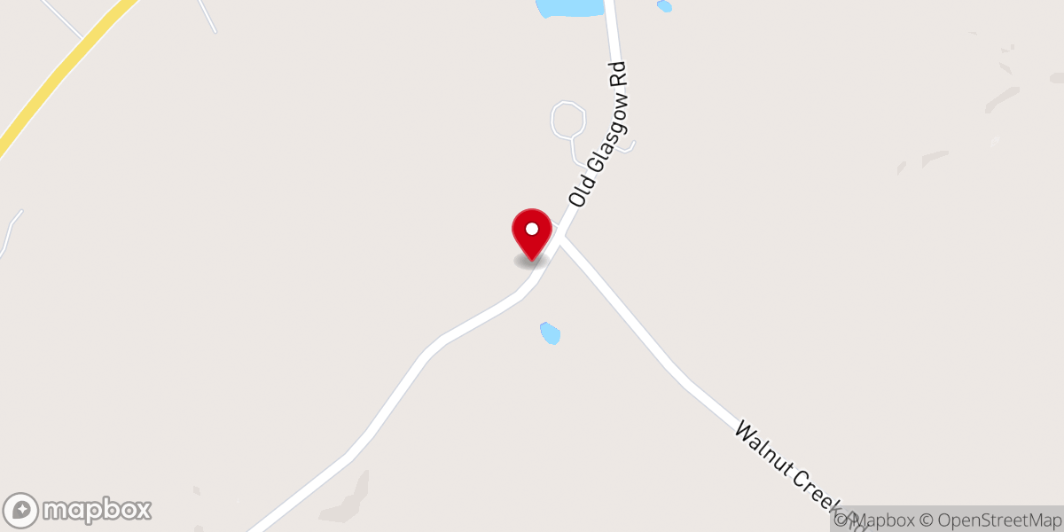 Map showing location of Hopewell Church