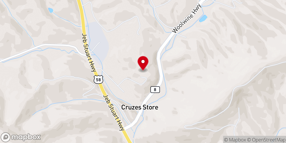 Map showing location of Grace Baptist Church