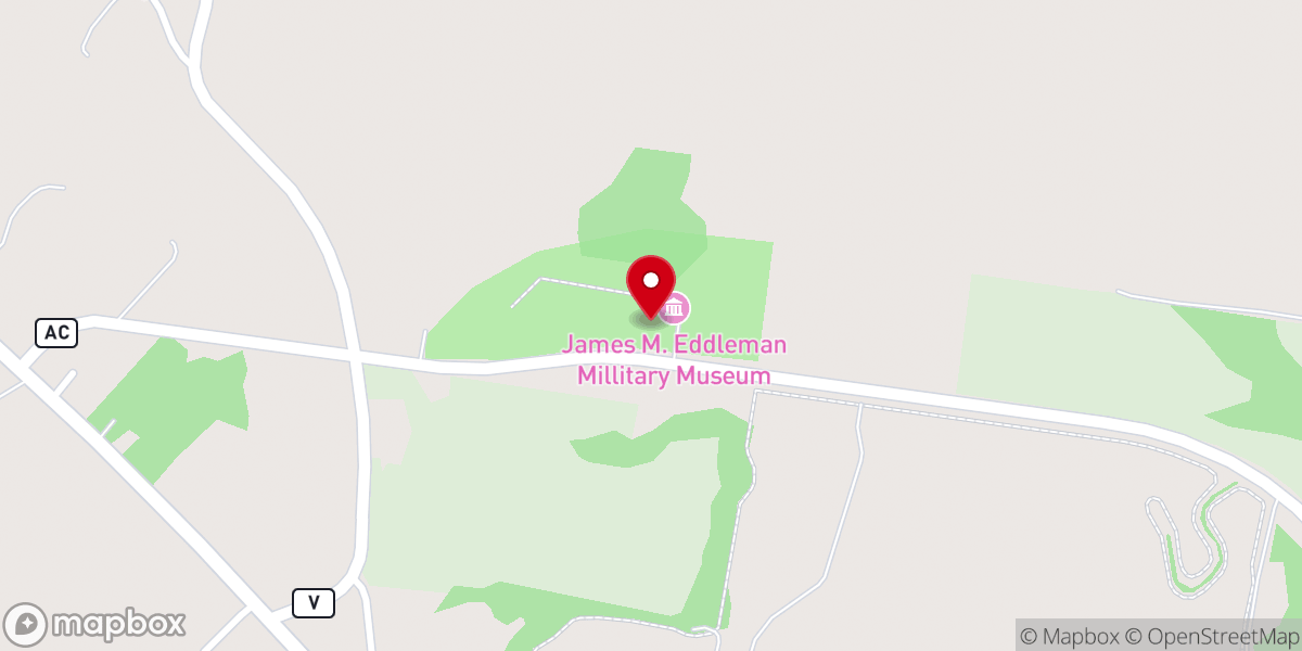 Map showing location of Missouri's National Veterans Memorial
