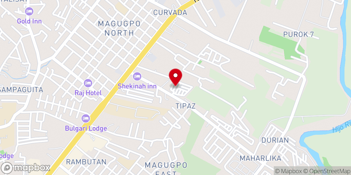 Map showing location of Redeemed Baptist Church
