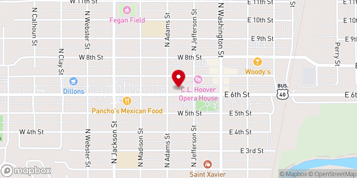Map showing location of Junction City Area Chamber Of Commerce