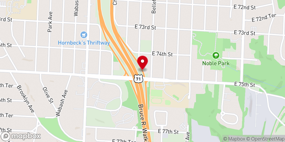 Map showing location of Greater Revelations Church