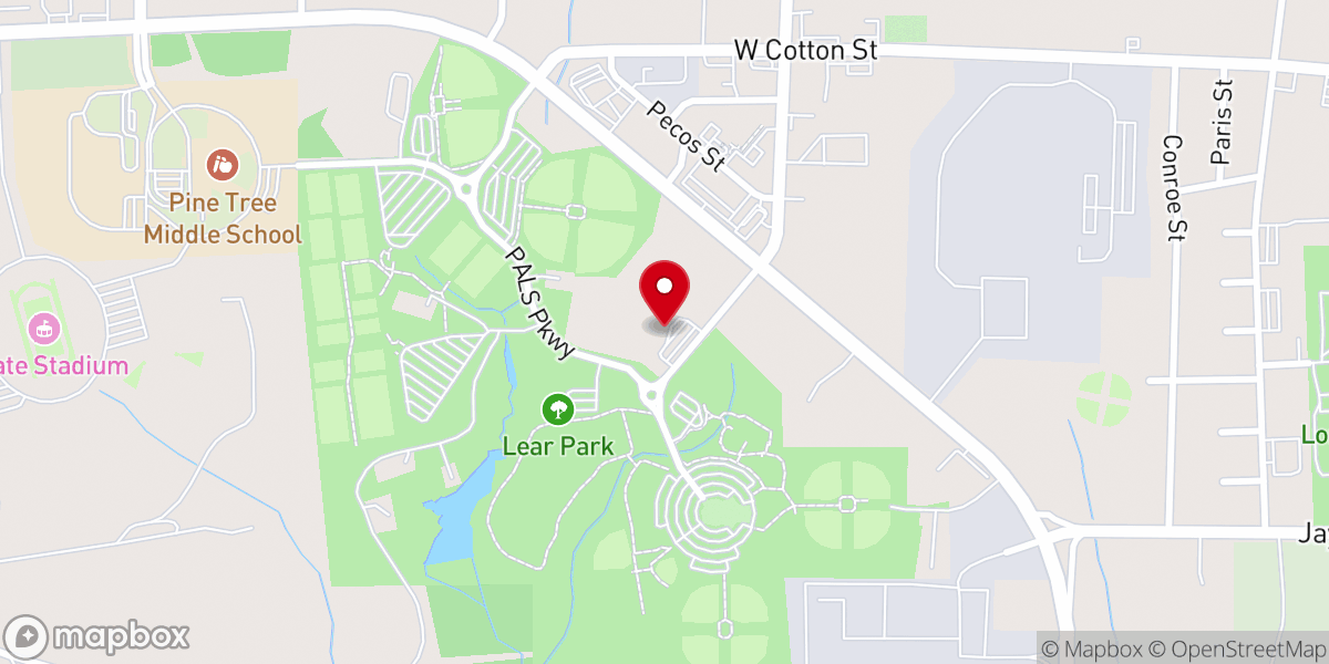 Map showing location of Revive Church