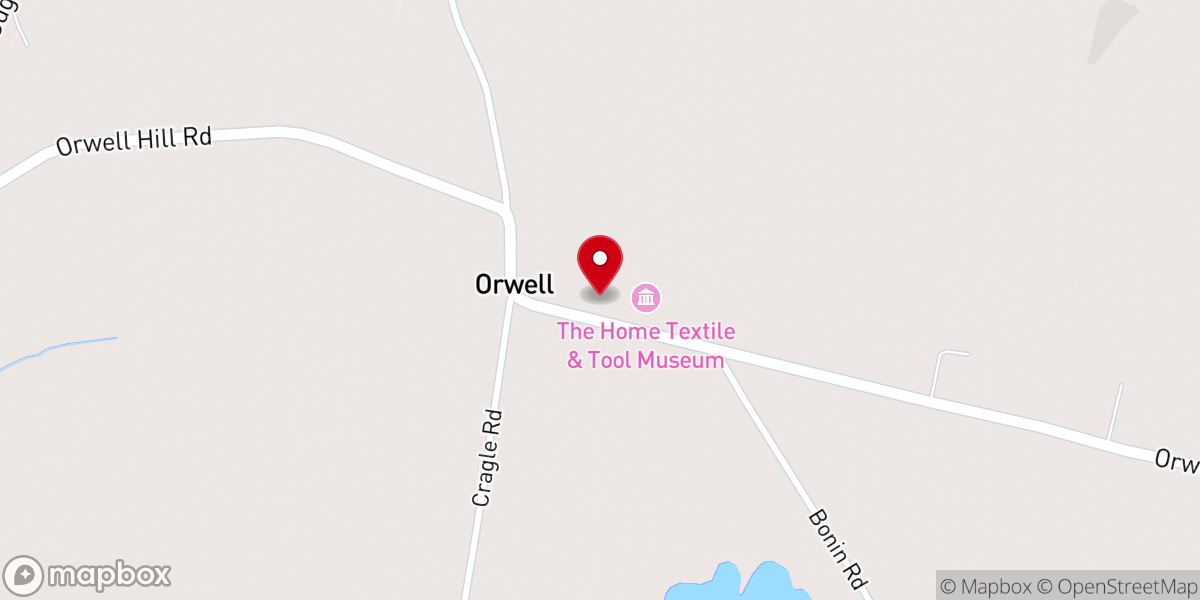 Map showing location of Orwell Bible Church