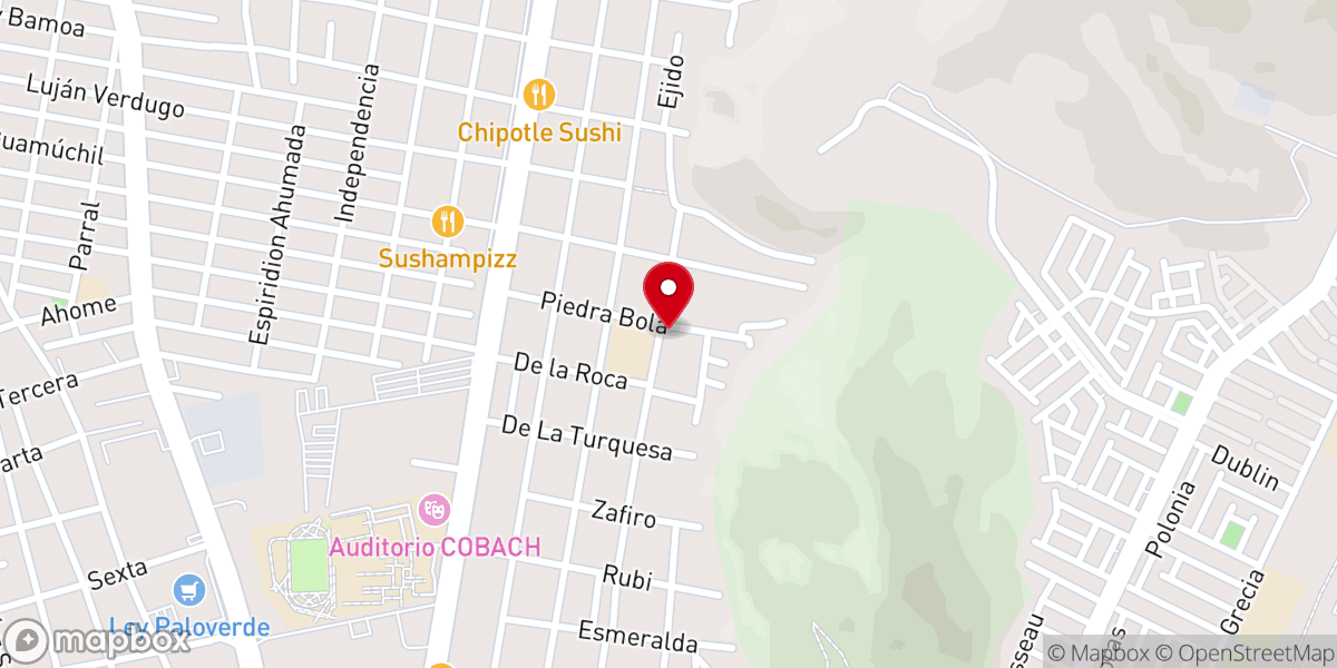 Map showing location of Iglesia Nuevo Eden Asambleas de Dios