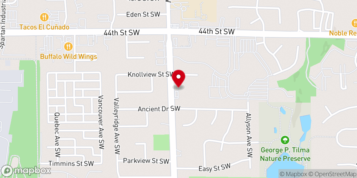 Map showing location of Wyoming Community Church