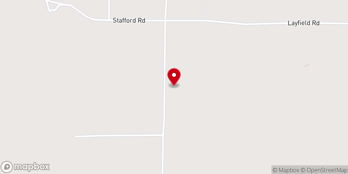 Map showing location of Evergreen Baptist Church