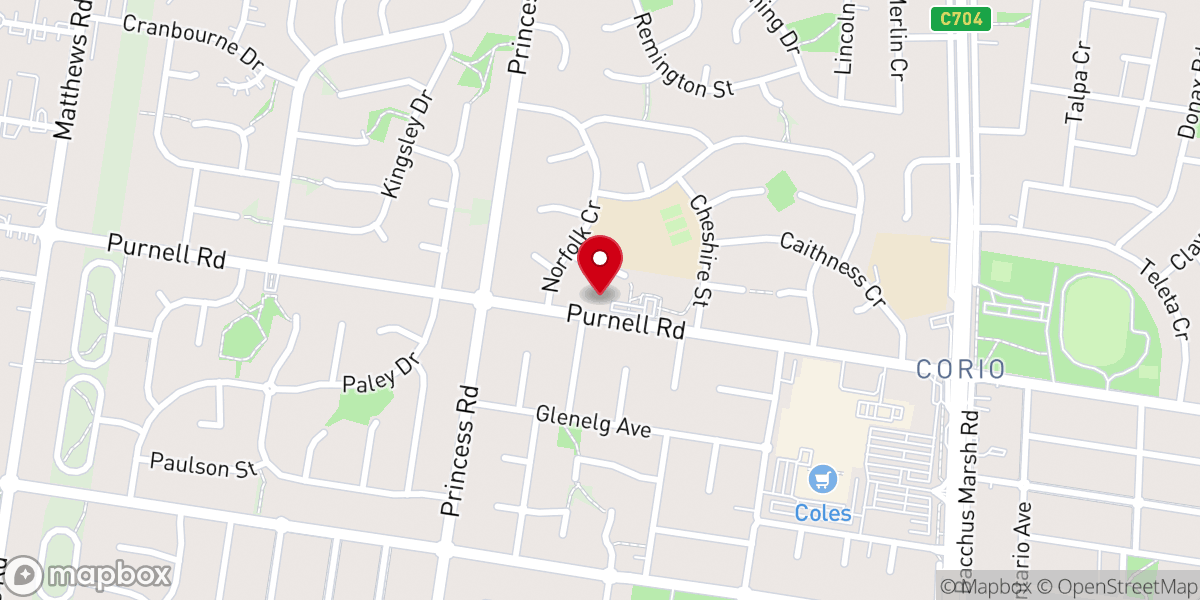 Map showing location of Bethel Christian Fellowship - House of prayer