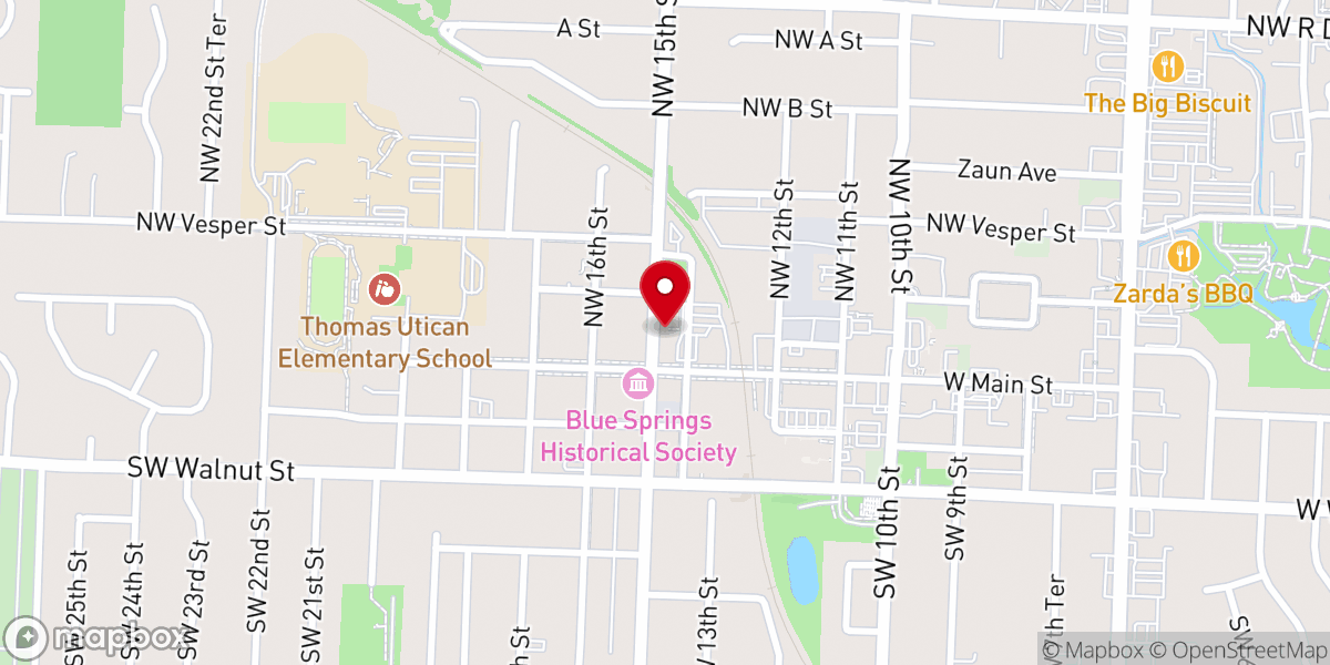 Map showing location of Impact Ministry