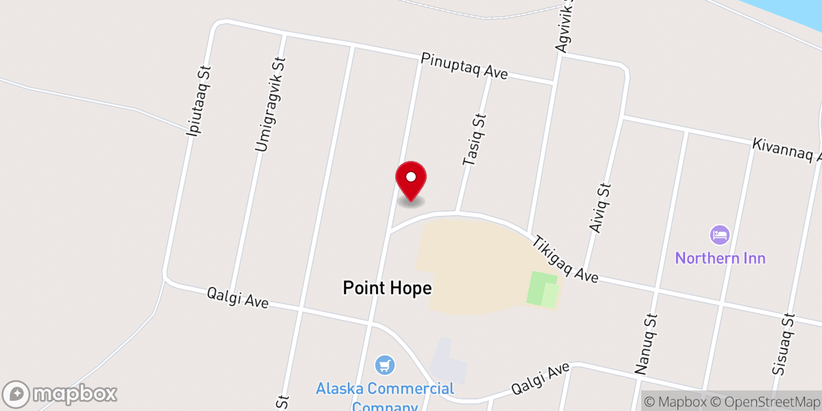 Map showing location of Assembly of God Church