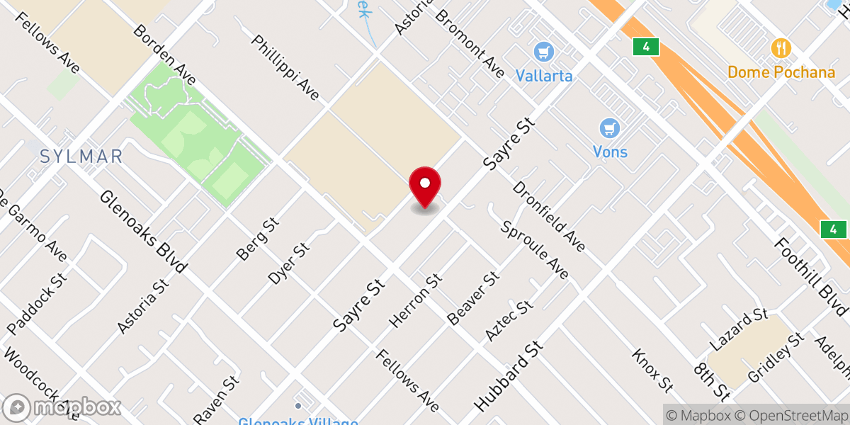 Map showing location of Casa de adoración