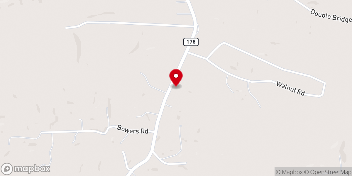 Map showing location of Hopewell united methodist