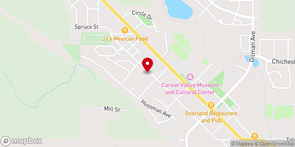 Map showing location of Trinity Lutheran Church