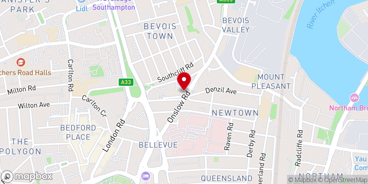 Map showing location of The Boathouse - Life Church Southampton
