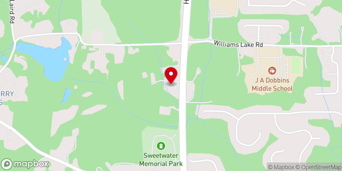 Map showing location of Church at the Ridge