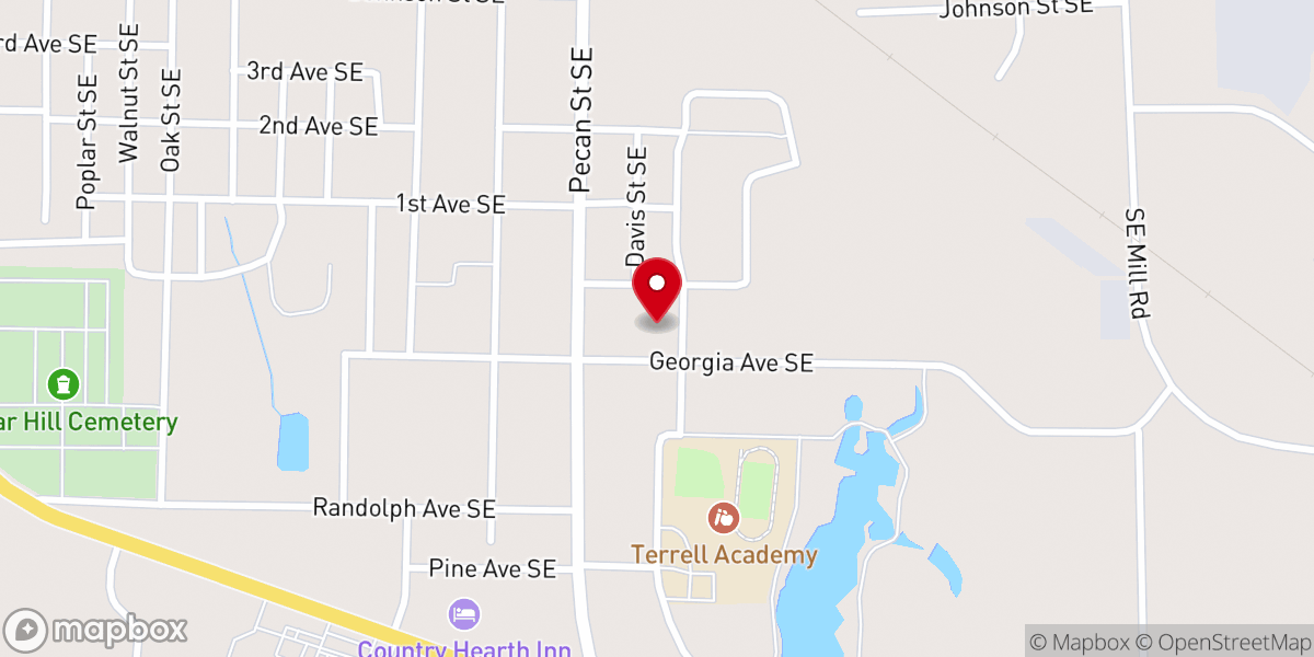 Map showing location of Holy Spirit Episcopal Church