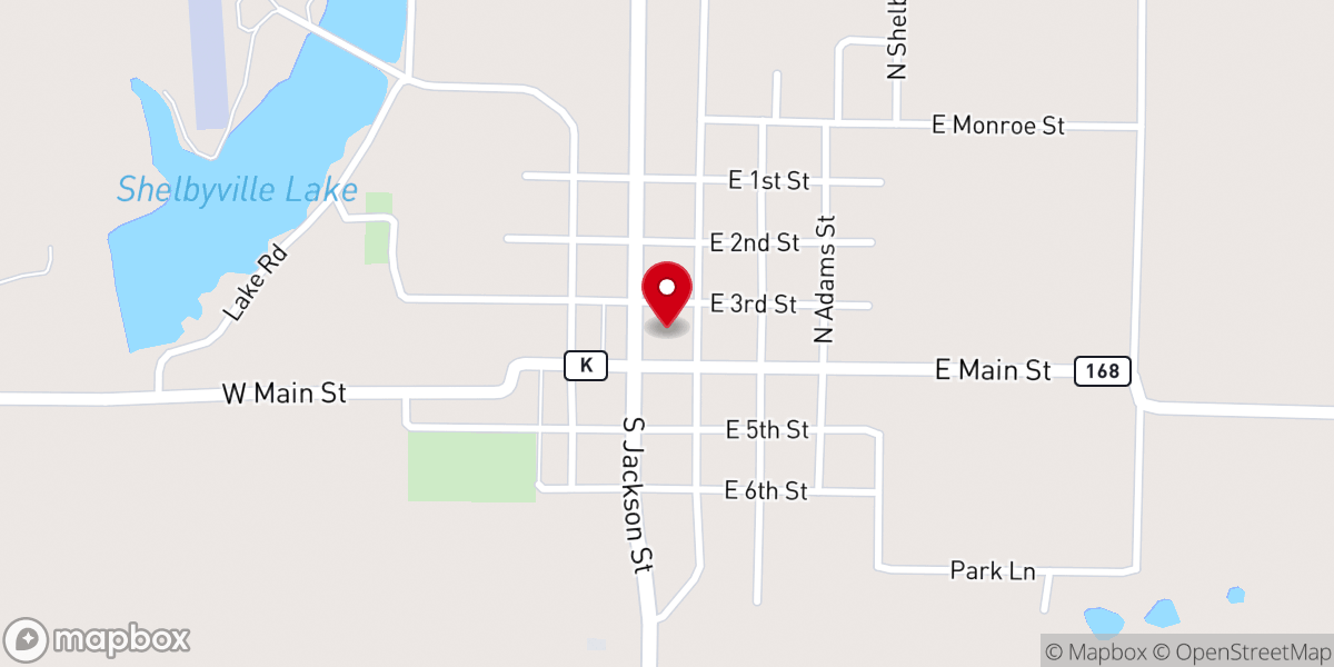 Map showing location of Shelby County Circuit Clerk
