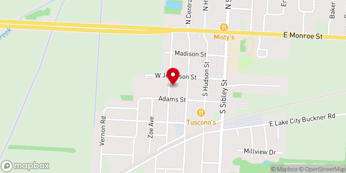 Map showing location of Living Waters Family Worship