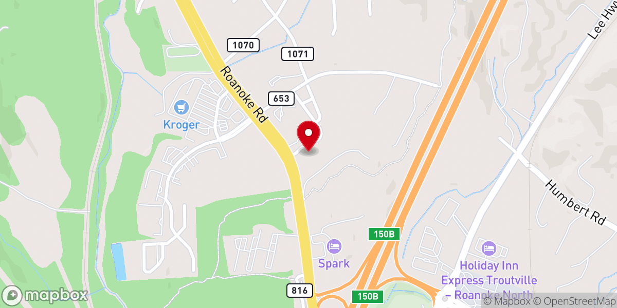Map showing location of Grace Reformed Presbyterian Church