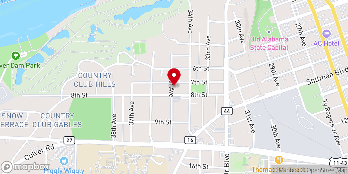 Map showing location of West End Methodist Church