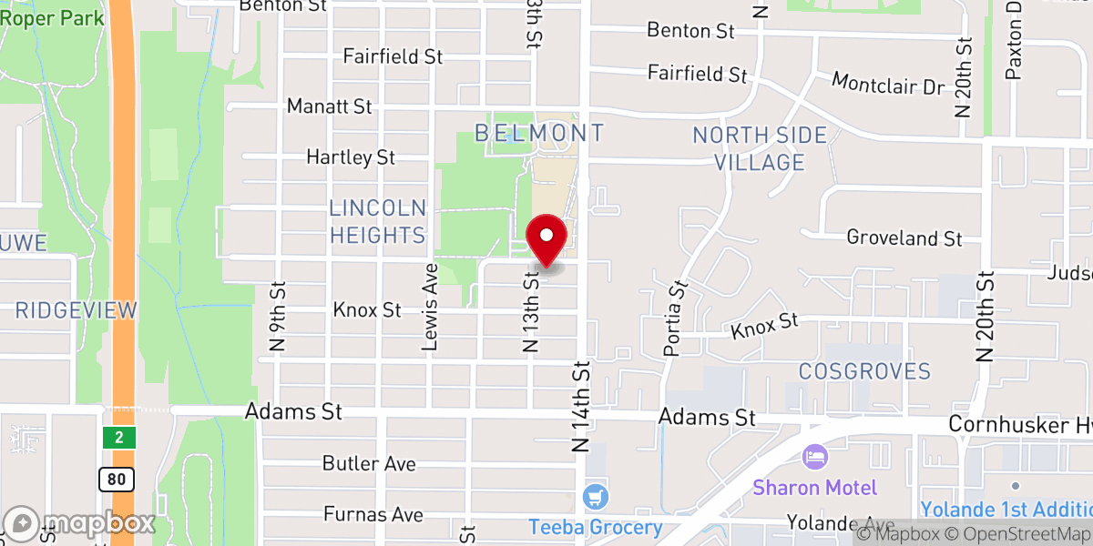 Map showing location of St George Ukrainian Byzantine Catholic Church