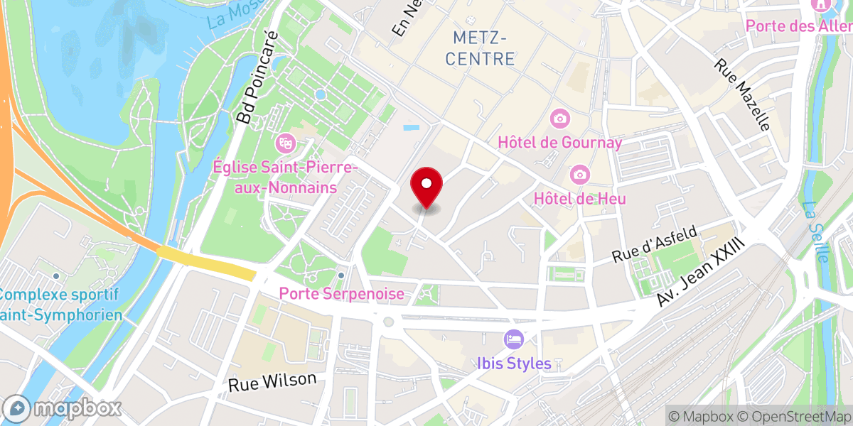 Map showing location of Maison Provinciale St Chrétienne
