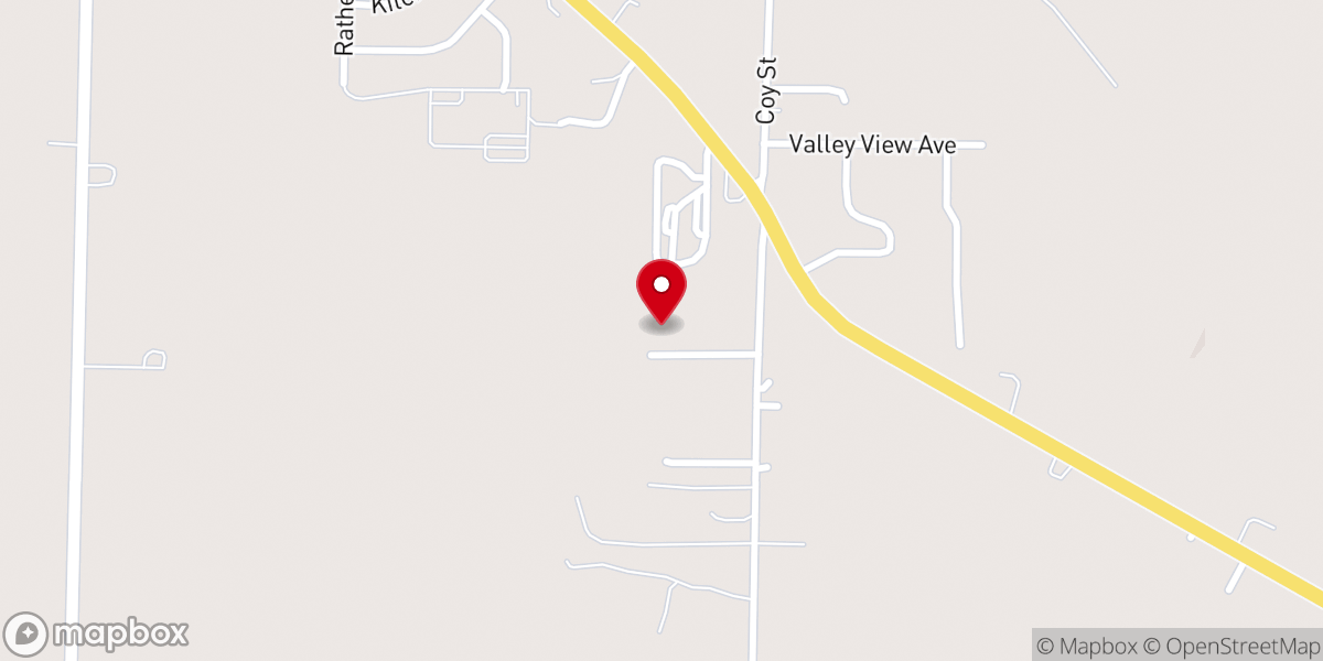 Map showing location of Solid Rock Independent Baptist Church