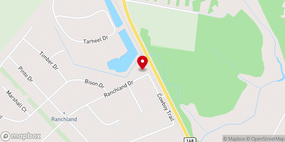 Map showing location of MISSION CHURCH