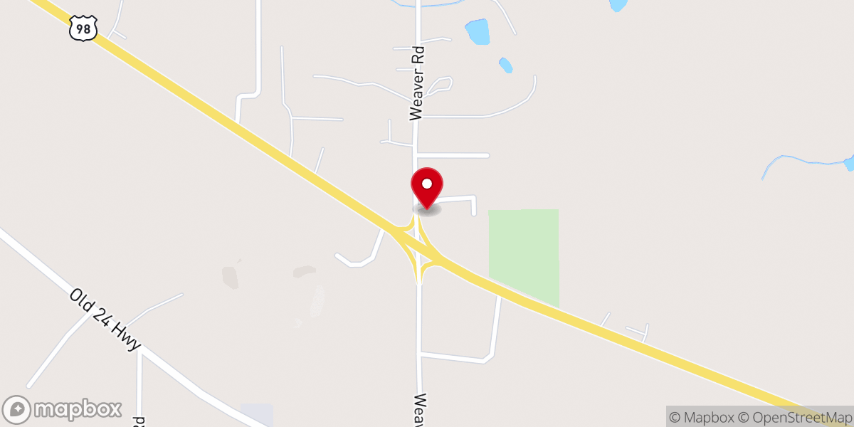 Map showing location of Pike County Baptist Association