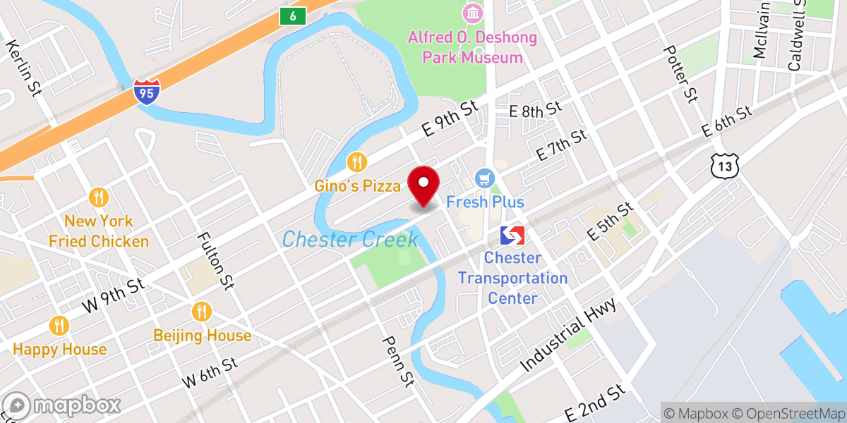 Map showing location of New Life Ministries