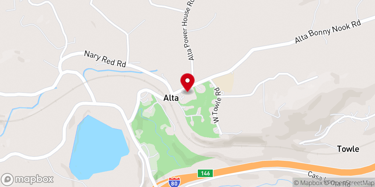 Map showing location of Sierra First Baptist Church