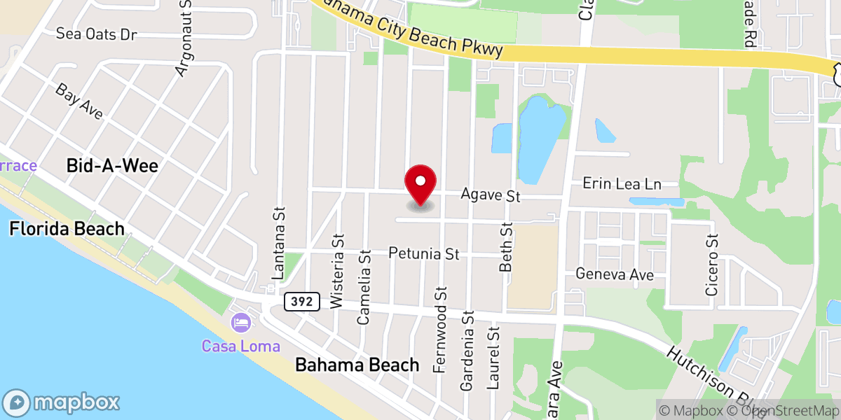 Map showing location of King's Bay Presbyterian Church