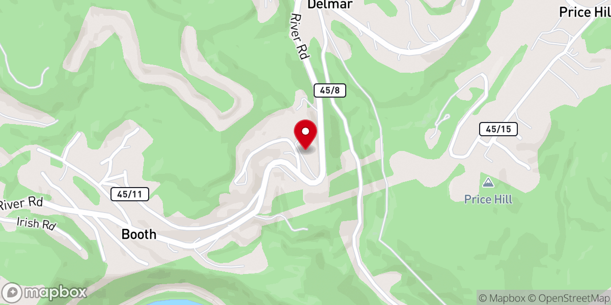 Map showing location of Overflow Church