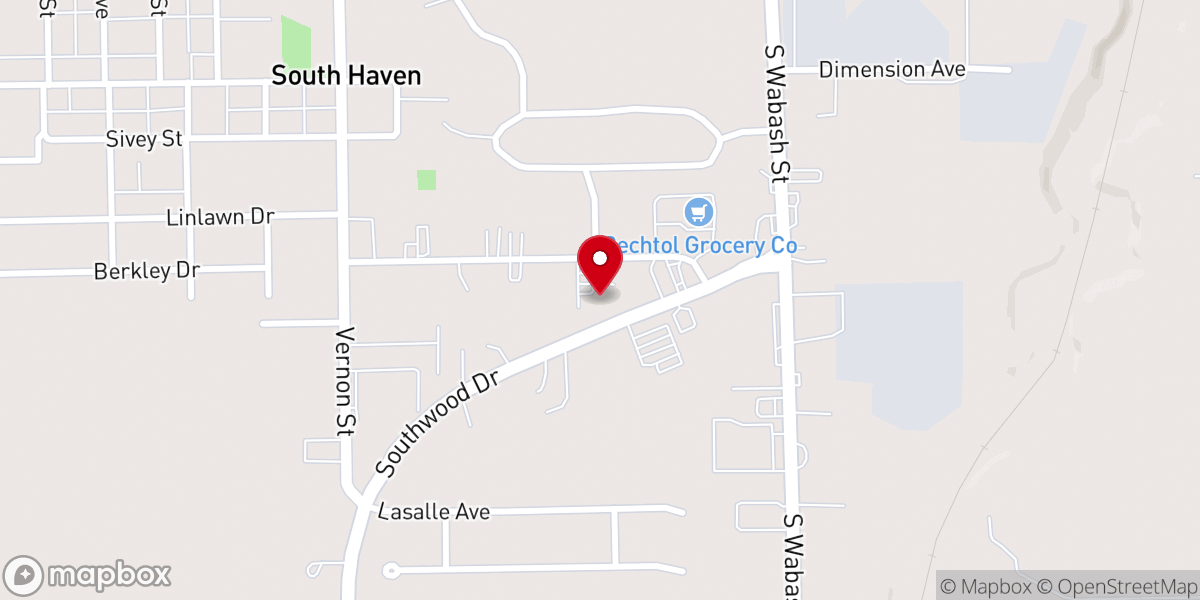 Map showing location of Zion Lutheran Church