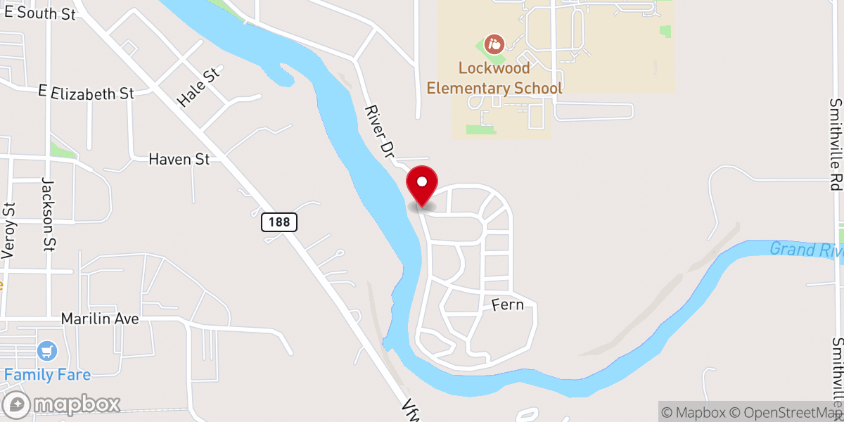 Map showing location of Eaton Rapids Holiness Campmeeting