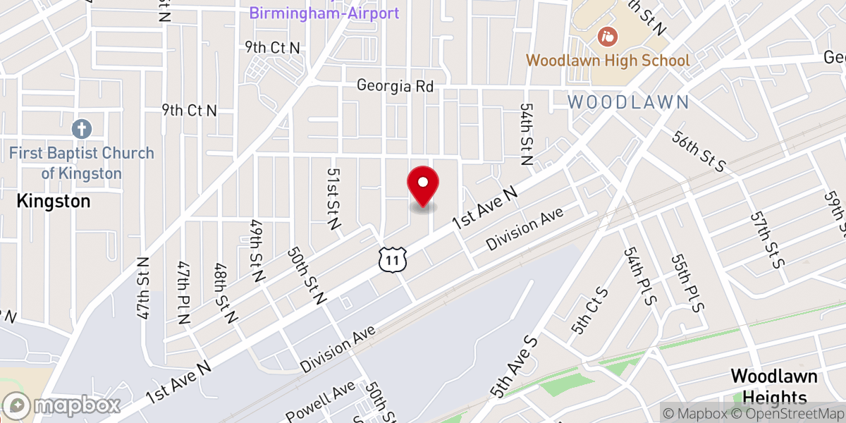 Map showing location of Our Lady of La Vang Catholic Church
