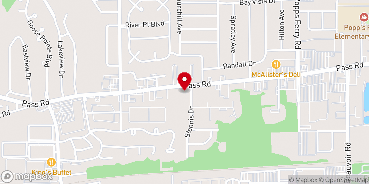 Map showing location of Bethel Lutheran Church