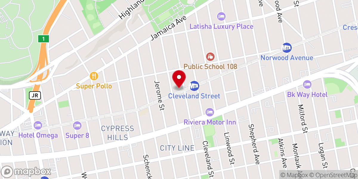 Map showing location of Selah Church